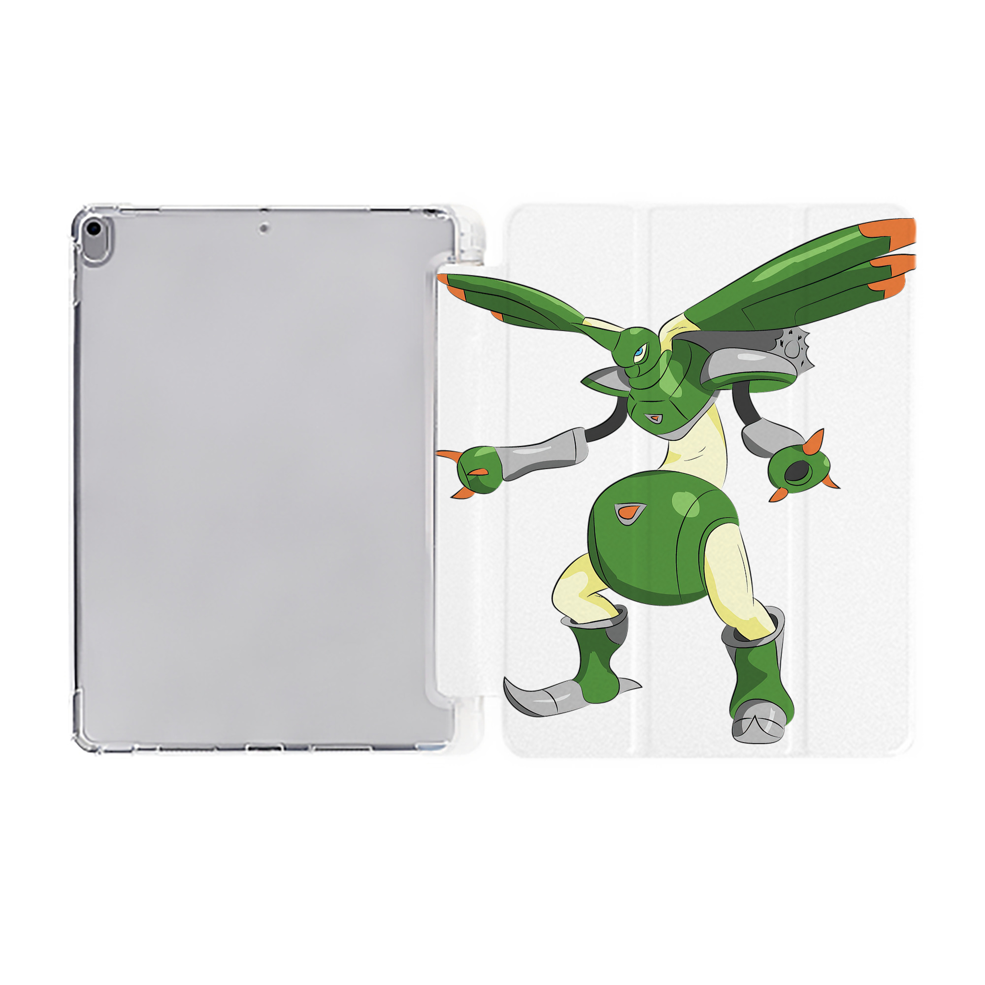 （画像用） Digimon デジタルモンスター/デジモン IPad ケース ペン収納付き 三つ折りスタンド PUレザー×シリコン 対応機種9.5/10.5/10.9インチ